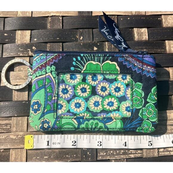 Vera Bradley Zippered ID Card Holder Rhapsody in Blue - Picture 6 of 10